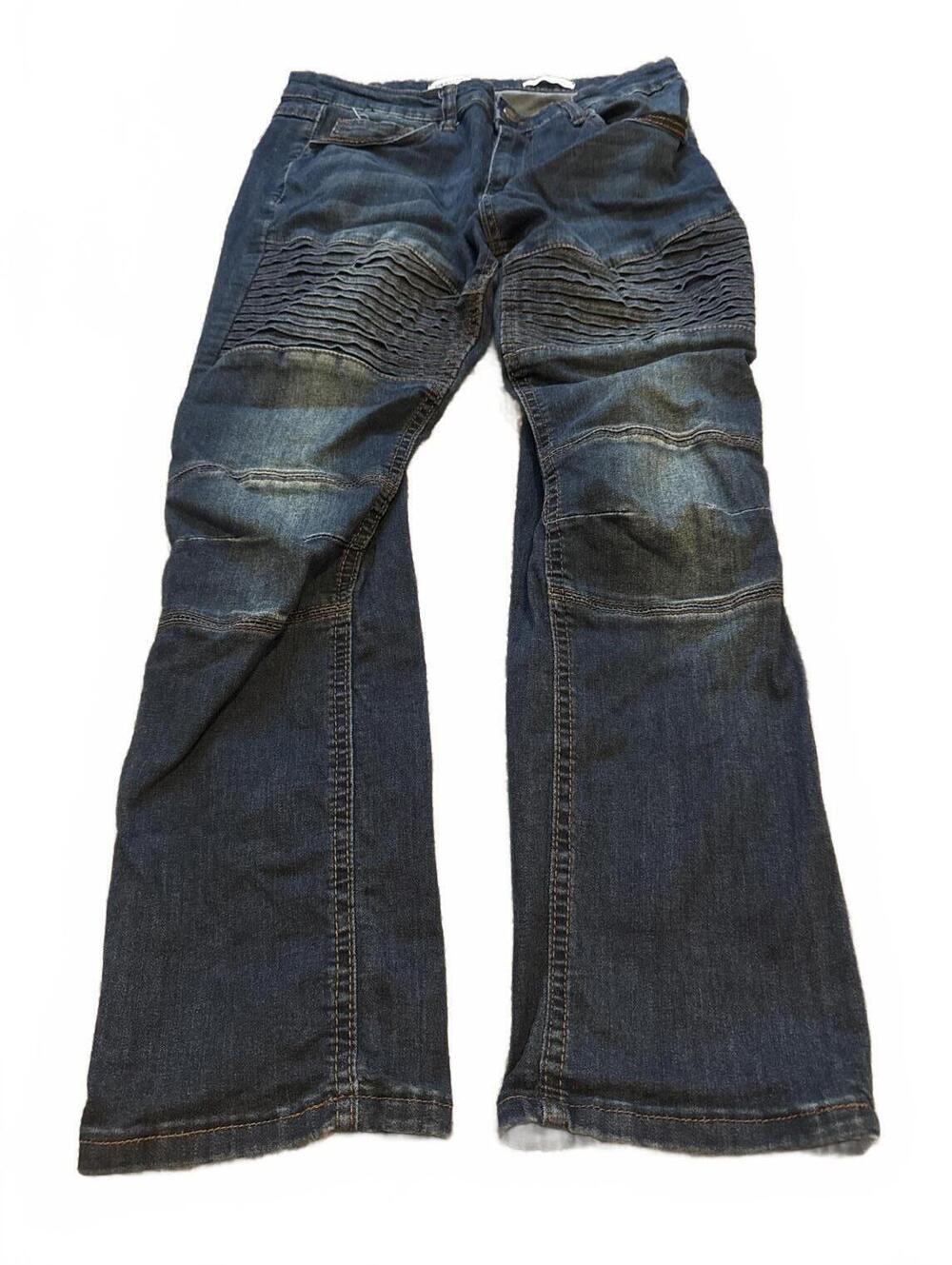 Ring of Fire Boys Slim Denim Jeans Size 18 Slim Blue Distressed